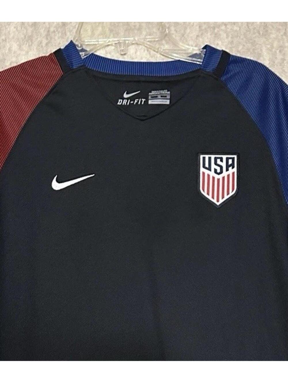 Team USA Nike Authentic 2016 Dri-Fit National Away Soccer Jersey Boys XL